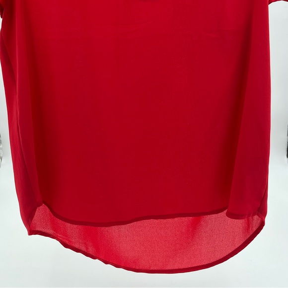 Woman’s Red short sleeve Blouse Small - Picture 4 of 5